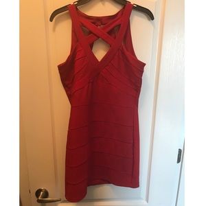 Red Criss-cross dress